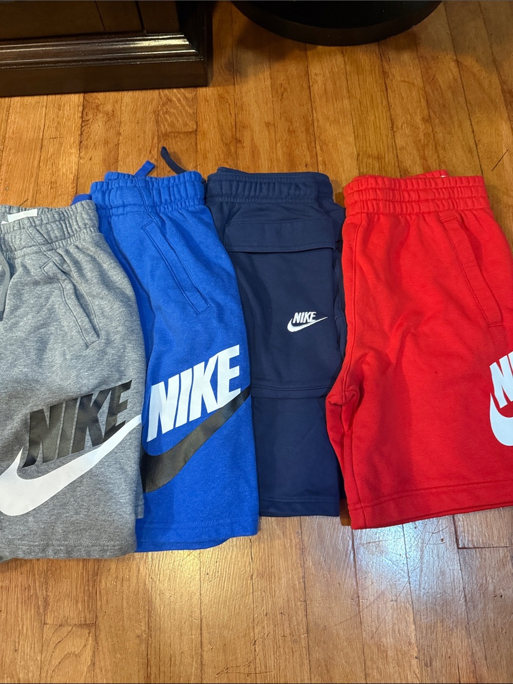 Nike Kids Logo Shorts Pack - Gray, Blue, Navy, Red